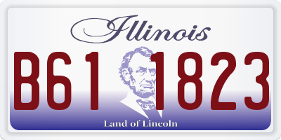 IL license plate B611823