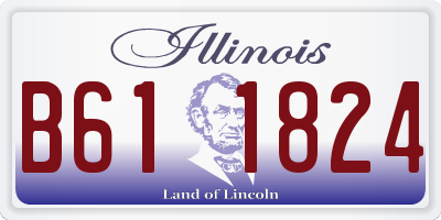 IL license plate B611824