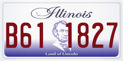 IL license plate B611827
