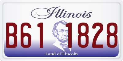 IL license plate B611828