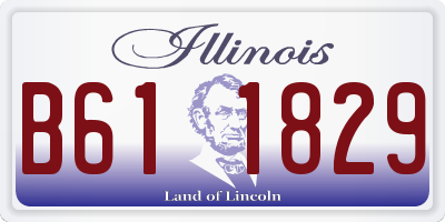 IL license plate B611829