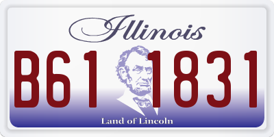 IL license plate B611831