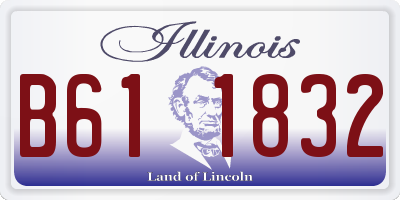 IL license plate B611832