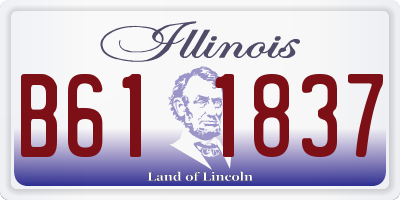 IL license plate B611837