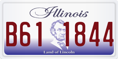 IL license plate B611844