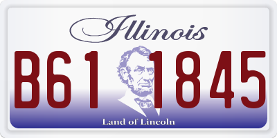 IL license plate B611845