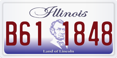 IL license plate B611848