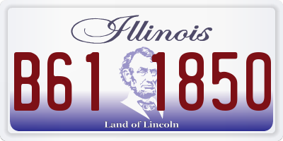 IL license plate B611850