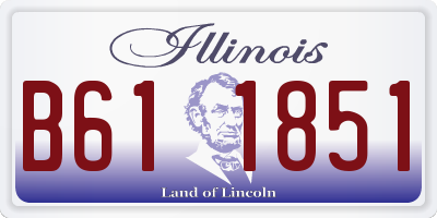 IL license plate B611851