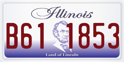 IL license plate B611853