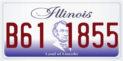 IL license plate B611855