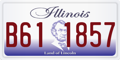IL license plate B611857