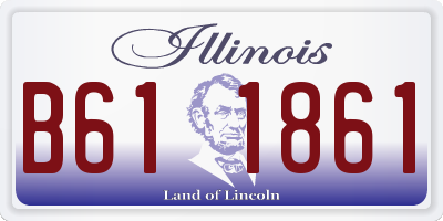 IL license plate B611861