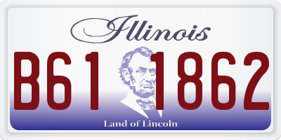 IL license plate B611862