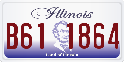 IL license plate B611864