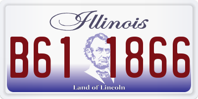 IL license plate B611866