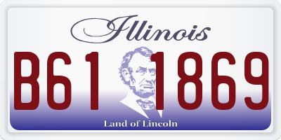 IL license plate B611869