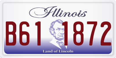 IL license plate B611872