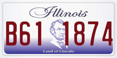 IL license plate B611874