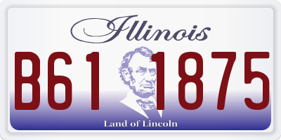 IL license plate B611875