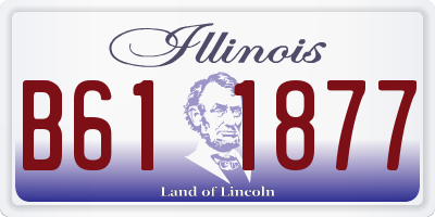 IL license plate B611877
