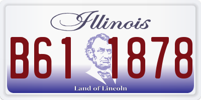 IL license plate B611878