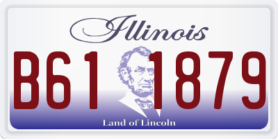 IL license plate B611879