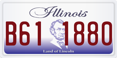IL license plate B611880