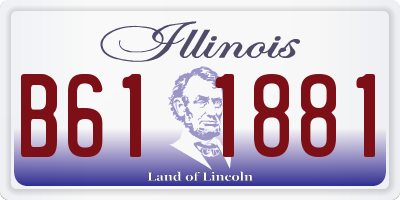 IL license plate B611881