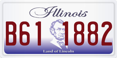 IL license plate B611882