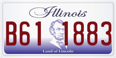 IL license plate B611883