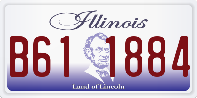 IL license plate B611884
