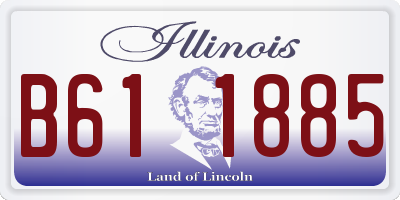 IL license plate B611885
