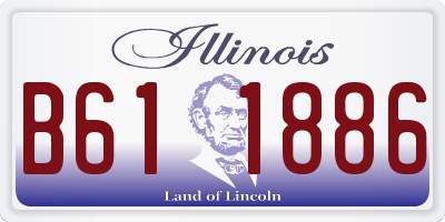 IL license plate B611886
