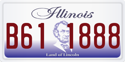 IL license plate B611888
