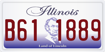 IL license plate B611889
