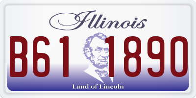 IL license plate B611890