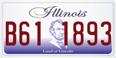 IL license plate B611893