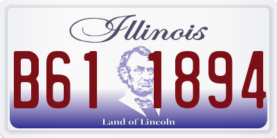 IL license plate B611894