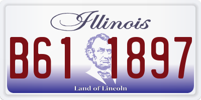 IL license plate B611897