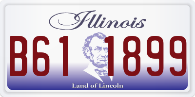 IL license plate B611899