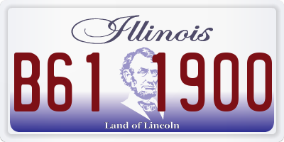 IL license plate B611900