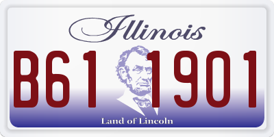 IL license plate B611901