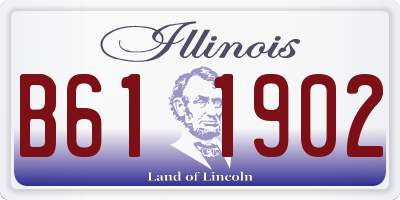IL license plate B611902