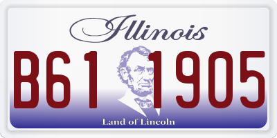 IL license plate B611905