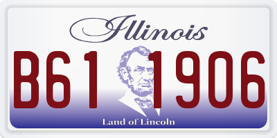IL license plate B611906