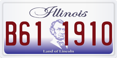 IL license plate B611910