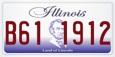 IL license plate B611912