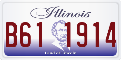IL license plate B611914