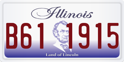 IL license plate B611915
